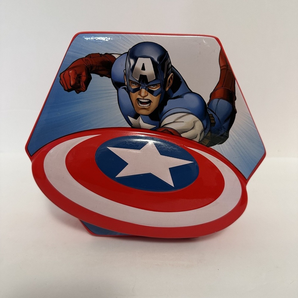Marvel Captain America‎ Shield Ceramic Coin Bank Kids Collectible Avengers